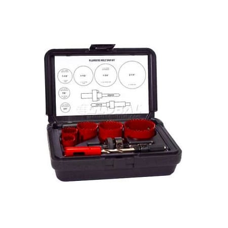 International Tool Mfg. ITM Plumber's Hole Saw Kit 275AV04P